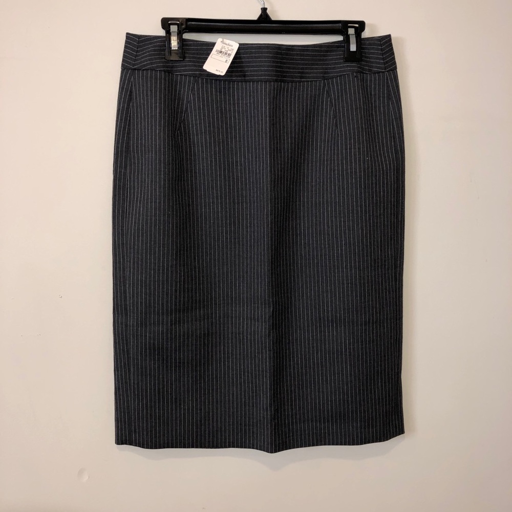 Giorgio Armani Pinstripe Pencil Skirt